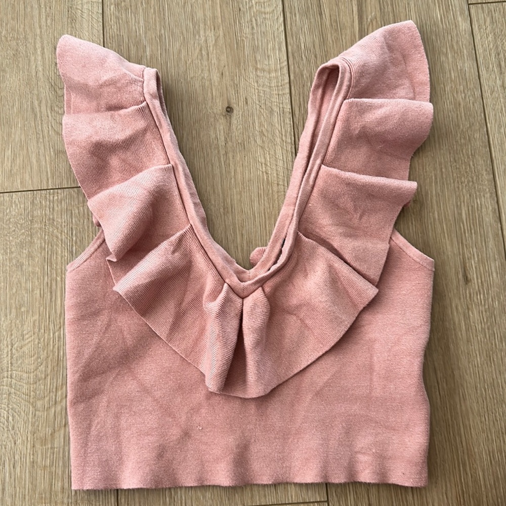 Ruffle Crop Top - Picture 3 of 9